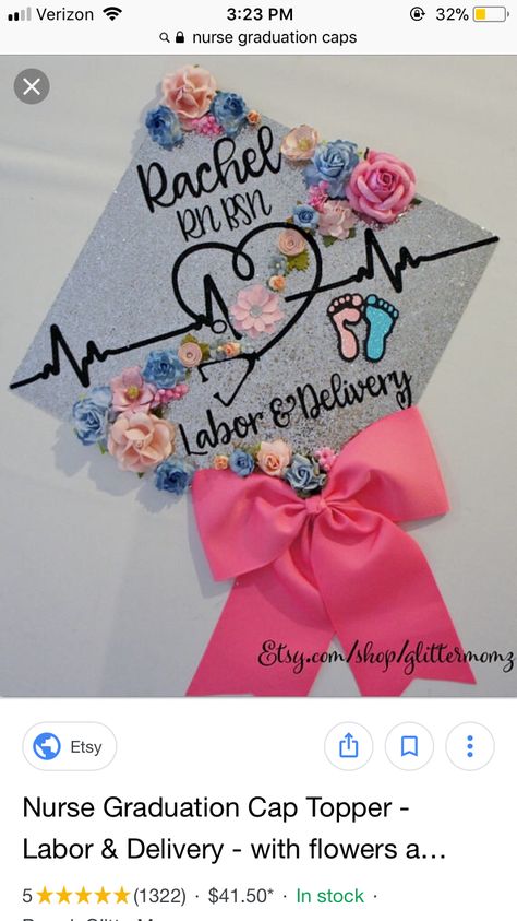 Labor And Delivery Graduation Cap Ideas, Nursing Graduation Cap Labor And Delivery, Labor And Delivery Grad Cap, Labor And Delivery Nurse Graduation Cap, Labor And Delivery Graduation Cap, Nursing School Graduation Cap Mom, Peds Nursing Graduation Cap, Postpartum Nurse Graduation Cap, Ob Nurse Graduation Cap