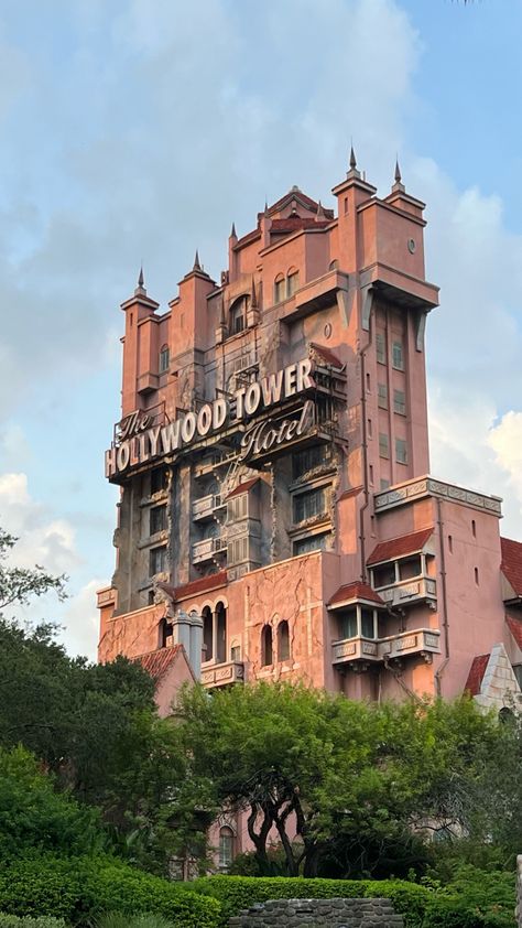 Tower of Terror The Twilight Zone Disney’s Hollywood Studios Hollywood Tower Hotel Picture Sunset Boulevard Drop Tower Ride Attraction Aesthetic Phone Wallpaper Hollywood Studios Wallpaper, Attraction Aesthetic, Hollywood Tower Of Terror, Picture Sunset, Disney World Attractions, Hollywood Tower Hotel, Hollywood Tower, Disney World Rides, Aesthetic Phone Wallpaper