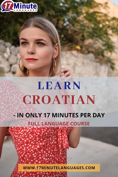 Learn Croatian with 17 minute languages. Learning Croatian, Learn Croatian, Learning Serbian, Croatian Culture, Croatian Memes Hilarious, Croatian Language, Language Courses, Learning Methods, Learn Music