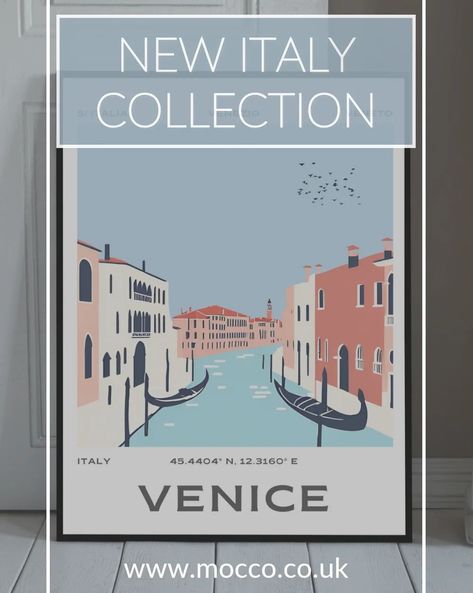 ITALIAN SUMMER 🍋 Stunning collection of Italian cities inspired wall prints Shop our aesthetic collection inspired by your favourite Italian towns and cities. Florence, Positano, Rome, Amalfi and Venice. These beautiful prints are perfect as individual pieces to compliment your home or as perfect additions to a gallery wall. Enjoy these as individual stylish prints or shop the full set of 5 in the daytime range or the 'at night' set in the Italy cities collection. www.mocco.co.uk #Wa... Italy Cities, Chill Art, Italian Cities, Wall Style, Drawing Minimalist, Venetian Art, Aesthetic Collection, Wall Inspiration, Aesthetic Print