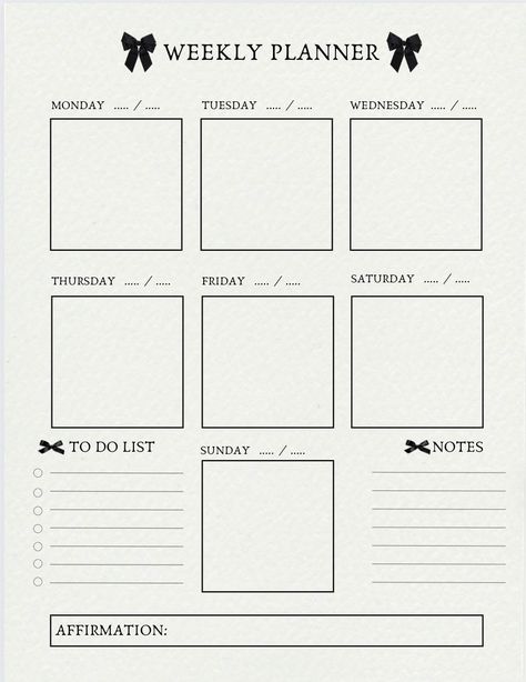 weekly planner Canva template businessplanner plannerpagesprintablefree #studyplanner #planneraccessories💯. Weekly Calendar Aesthetic, Weekly Planner Aesthetic Printable, Aesthetic Weekly Planner Template, Planner Aesthetic Minimalist, Aesthetic Daily Planner Template, Coquette Planner, Aesthetic Planner Template, Daily Planner Aesthetic, Weekly Planner Aesthetic