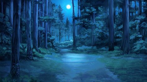 Anime Jungle, Forest At Night, Scary Backgrounds, Everlasting Summer, Episode Backgrounds, Forest Scenery, Night Background, Forest Background, Scenery Background