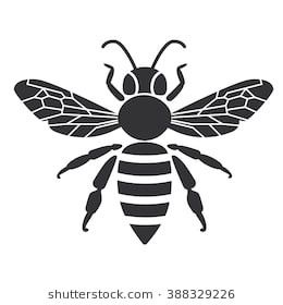 Every Day, Bee, Stock Images, Stock Photos, Illustrations, Black And White, Black