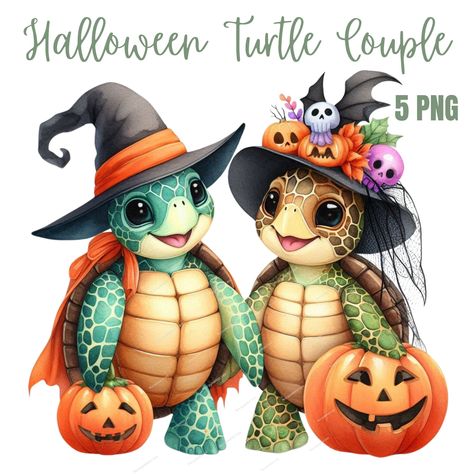 Happy Halloween Beach, Halloween Turtle, Halloween Highland Cow, Disney Halloween Sublimation, Casual Halloween Sublimation Design With Custom Print, Couple Png, Planer Cover, Lilo And Stitch Quotes, Frame Artwork