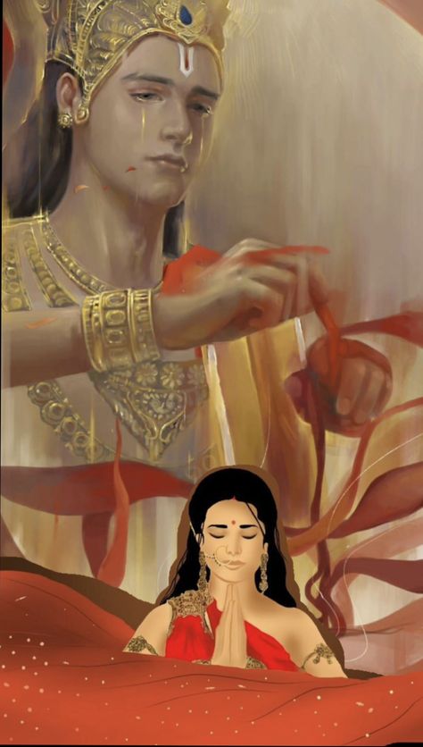 Draupadi And Krishna, Krishna And Draupadi, Cartoons Krishna, Bts Drawings, Football Wallpaper, My Photo Gallery, Character Portraits, Krishna, Photo Gallery