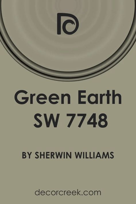 Green Earth SW 7748 Paint Color by Sherwin Williams Sherwin Williams Shades Of Green, Sherwin Williams Green House Exterior, Best Bedroom Paint Colors Sherwin Williams Master Bath Green, Sherwin Williams Green Earth, Sherwin Williams Earth Tone Paint Colors, Sherwin Williams Green Cabinets, Bedroom Paint Colors Sherwin Williams, Green Sherwin Williams, Sherwin Williams Evergreen Fog