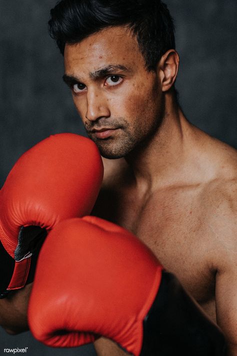 Muscular male boxer with the red boxing gloves | premium image by rawpixel.com / Felix Men Boxers Photoshoot, Boxing Wallpaper, Boxer Gloves, Kick Boxer, Boxing Photos, Male Fitness Photography, Boxing Art, Workout Photoshoot, Gloves Aesthetic