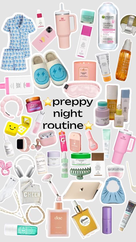 Preppy Night Routine List, Preppy Checklist, Preppy Night Routine, Birthday Reference, New York Trip Planning, Preppy Mom, Preppy Basics, Small Bedroom Storage, Wishlist Ideas