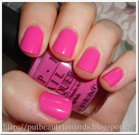 Opi Shorts Story, Opi Gel Nail Polish, Bare Nails, Bright Pink Nails, Opi Nail Colors, Opi Nail Polish, Get Nails, Opi Nails, Nail Varnish