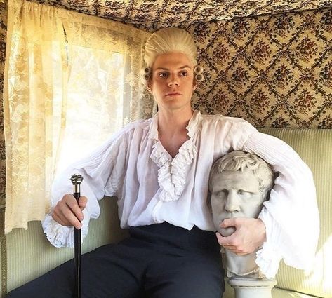 Evan Peters as Edward Philippe Mott on the American Horror Story: Roanoke Phil Of The Future, American Horror Stories, Ahs Cast, American Horror Story 3, Mary Shelley, Horror Show, Evan Peters, Horror Story, American Horror