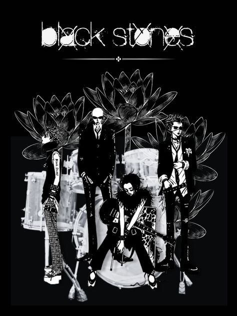 Black Stones Poster, Black Stones Nana, Nana Poster, Prints For Room, Nana Osaki, Stone Wallpaper, Music Poster Design, Black Phone Wallpaper, Black Stones