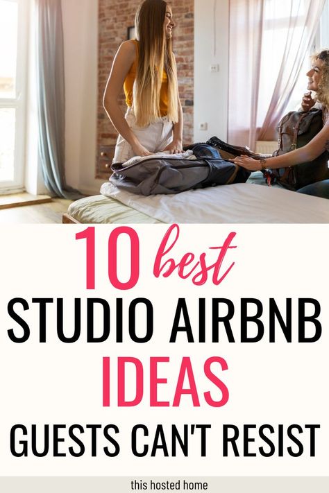 studio airbnb ideas Studio Apartment Airbnb, Airbnb Decor Ideas, Airbnb Ideas, Airbnb Decor, Airbnb Design, Air Bnb, Short Term Rental, Studio Decor, Small Apartment