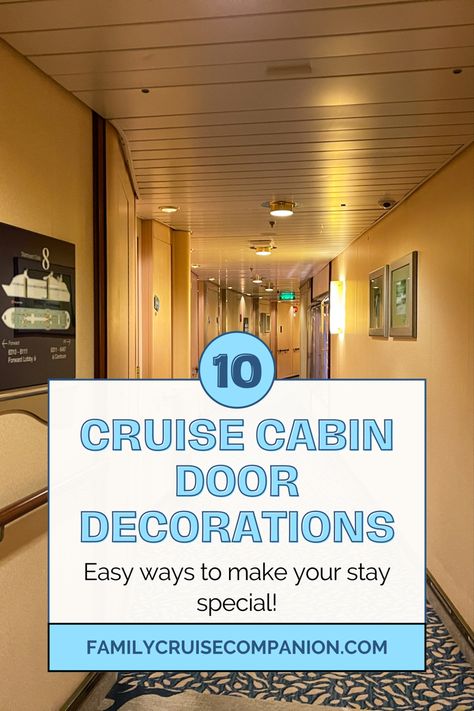 Are you looking for ways to add a special touch to your stay on a cruise? Then this is the perfect post for you! Check out these 10 cruise cabin door ideas that are easy and a sure fire way to make your cruise vacation memorable. Royal Caribbean Door Decorations Ideas, Cabin Door Decorations Cruise, Cabin Door Ideas, Alaska Cruise Door Decorations Ideas, Alaskan Cruise Door Decorations Ideas, Decorating Cruise Cabin Door Ideas, Decorate Cruise Cabin Door Ideas, Carnival Cruise Door Decorations Ideas, Christmas Cruise Door Decorations