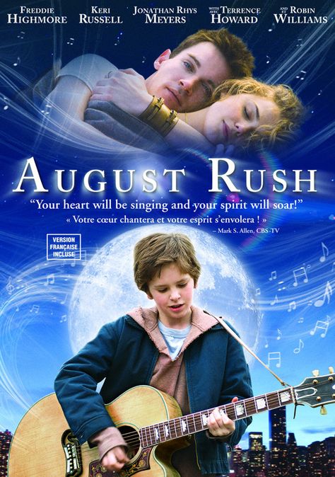 August Rush: escucha tu destino 14/03/08 Trama: Un niño (Freddie Highmore) usa sus prodigiosos talentos musicales para encontrar a sus padres (Keri Russell, Jonathan Rhys Meyers), ignorando que ellos han iniciado un viaje similar para encontrarlo. Rush Movie, August Rush, Freddie Highmore, Keri Russell, Jonathan Rhys Meyers, Movies Worth Watching, I Love Cinema, See Movie, Movie Buff