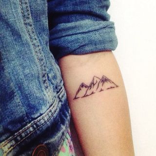 Tattoo Submission: Cassity I (Hallsville) | Tattoologist | Bloglovin Tattoo Mountain, Mountain Tattoo Simple, Mountain Tattoo Design, Mountain Tattoo, Waves Tattoo, Aesthetic Tattoo, Trendy Tattoos, Piercing Tattoo, Get A Tattoo