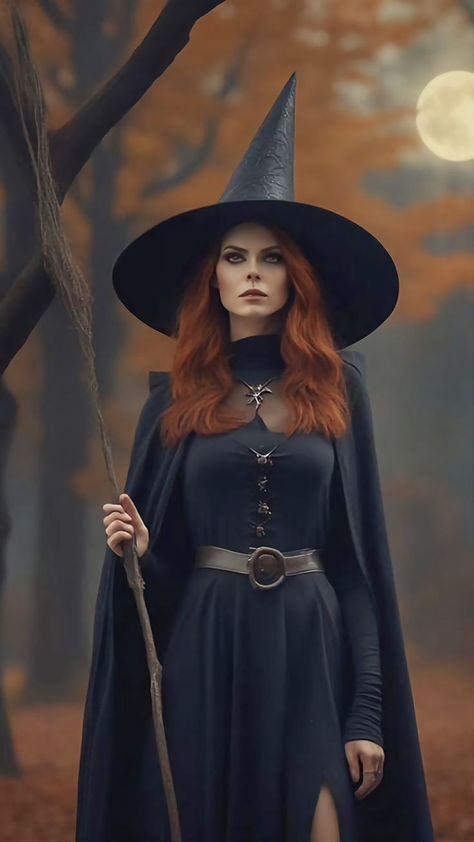 Warlock Costume, Steampunk Witch, Most Popular Halloween Costumes, Popular Halloween Costumes, Fantasy Witch, Witch Costumes, Vintage Halloween Costume, Beautiful Witch, Witch Diy