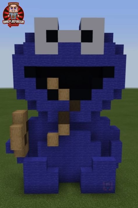 #minecraftcookiemonstertutorial #cookiemonsterinminecraft #cookiemonster #sesamestreet #minecrafthowtobuilds #minecraftsesamestreet #gamer #gaming #games #builds #minecraftelmotutorial #elmoinminecraft #elmo #shorts #minecraftshorts Minecraft Monster Build, Disney Minecraft Builds, Houses Layout, Disney Minecraft, Minecraft Cookies, Cartoon Building, Elmo And Cookie Monster, Minecraft Characters, Cute Minecraft Houses