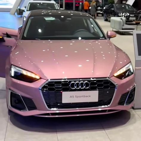 Pink Suv, Pink Car Accessories, Audi A5 Sportback, Pink Jeep, Pink Truck, Top Luxury Cars, Girly Car, Fancy Cars, Pink Car