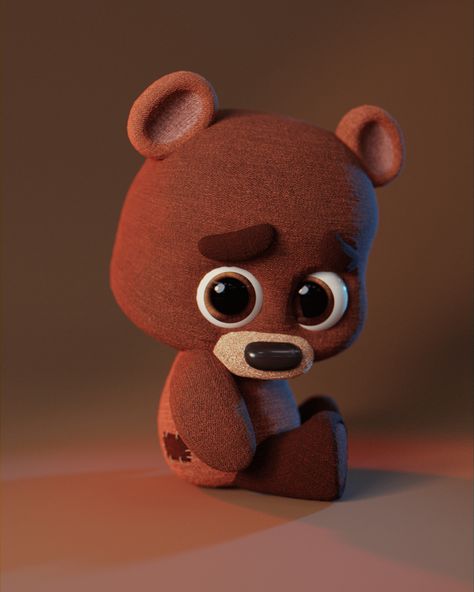 ArtStation - cute little bear , Gabrielle Teddy Bear Concept Art, Teddy Bear Character Design, Christmas Reference, Teddy Bear Character, Bear Character Design, Bears Game, Bear Character, 3d Concept, Drawing Style