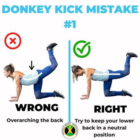 Donkey kick mistake 1 #WholeBodyApproach #trusttheprocess #fitness #fitnessmotivation #fitnessjourney #fitnessgoals #fitnessinspiration #fitnesscoach #fitnesstrainer #exercise #exercises #exercisedaily #exercisemotivation #exercisebenefits #exercisevideo #exerciseoftheday #exerciseismedicine #exerciseplan #exerciseroutine #exercisetips #exerciseguide #Exerciseathome #exercisetime #ExerciseForLife #exercisevids #exerciseeveryday #exercisevideos #exerciseclass #exercisegoals #exerciseideas Exercises For Flexibility, Donkey Kicks, Back Injury, Cardio Routine, Cardio Training, Posture Correction, Flexibility Workout, Online Coaching, Physical Therapy