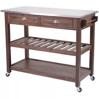 Shop for kitchen island online at Target. Free shipping on orders of $35+ and save 5% every day with your Target RedCard. Butcher Block Kitchen Cart, Portable Kitchen Island, Butcher Block Kitchen, Industrial Style Kitchen, Stainless Steel Counters, Kitchen Island Cart, Portable Kitchen, Stainless Steel Countertops, Metal Kitchen