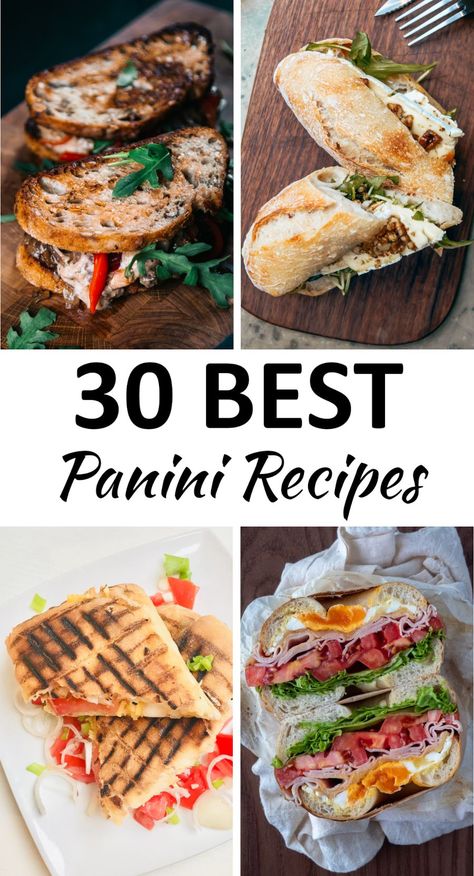 Easy Panini Recipes, Best Panini Recipes, Panini Press Recipes, Breakfast Panini, Turkey Panini, Panini Sandwich, Panini Recipes, Panini Sandwiches, Gourmet Sandwiches