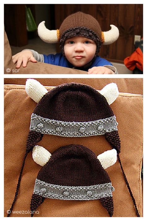 Viking Hat Free Knitting Pattern Viking Knitting Pattern, Viking Hat Crochet Pattern, Knitted Viking Hat Pattern, Knit Wolf Hat Pattern, Crochet Viking Helmet With Beard, Crochet Viking Helmet, Baby Beard, Hat Free Knitting Pattern, Viking Baby