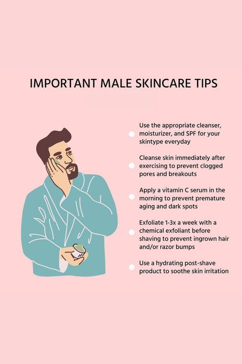 Hair Rice Water, Male Skincare, Mens Tips, Clean Clear Skin, Mens Skincare, Esthetician Inspiration, Men Skincare, Men Skin Care Routine, Mens Haircuts Short Hair