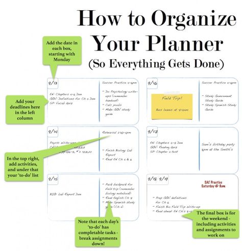 Planer Organisation, Organization Planner, Work Planner Organization, To Do Planner, Planner Organisation, Learning Tips, Planner Tips, Vie Motivation, Get Things Done