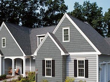 CertainTeed Home Grey Color House Exterior, Vinyl Siding Color Combinations, Certainteed Vinyl Siding, Certainteed Siding, Insulated Vinyl Siding, Mall Exterior, Homes Outside, Siding Colors For Houses, Vinyl Siding Colors