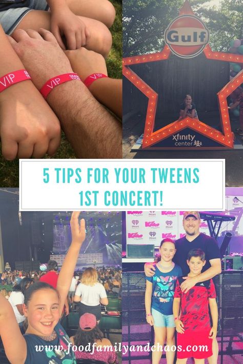 We took our 10-year-old twins to their very first concert over the summer and they had a blast. It was a concert held by a local radio station, Kiss 108 Radio.  I do have some helpful tips that I would like to share with you if you are thinking of taking Concert Tips, Catch 22, Senior Student, Senior Activities, Hodge Podge, Food Family, Skin Diseases, Summer Activities For Kids, Class Ideas