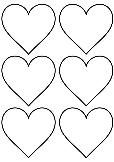 Heart Outline Png, Hearts Template, Heart Shapes Template, Printable Heart Template, February Crafts, Heart Stencil, About Heart, Hanging Craft, Heart Printable