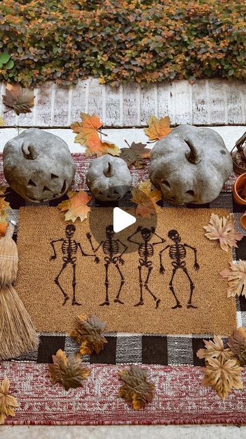 Krystle Marie Nickels on Instagram: "Comment SHOP below to receive a DM with the link to shop this post on my LTK ⬇ https://liketk.it/4ORC1  Get ready to cast a cozy spell on your front porch! 🕯️ In this reel, I’m whipping up a DIY spooky doormat that’s perfect for adding a touch of haunted charm to your cozy cottage. All you need is a plain doormat, outdoor acrylic paint, stencils, and brushes to bring this eerie creation to life. 🎨 If your doormat will be braving the weather, a quick seal with clear flex seal will keep it looking boo-tiful all season long. Layer with outdoor rugs to create a warm, welcoming entrance with just the right amount of spooky vibes!  Follow me for more cozy cottage decor and festive DIYs that’ll make your home feel like a magical retreat this holiday season! Spooky Doormat, Flex Seal, Long Layer, Boo Tiful, Paint Stencils, Festival Diy, Spooky Vibes, To Cast, Cozy Cottage