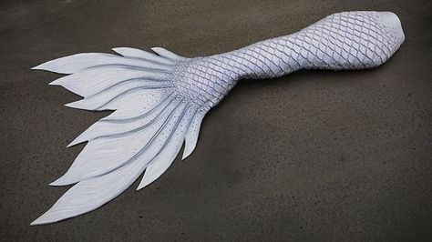 Finfolk Mermaid Tails, White Mermaid Tail, Siren Tail, Silver Mermaid Tail, Realistic Mermaid Tails, Realistic Mermaid, Mermaid Fin, Silicone Mermaid Tails, Mermaid Top