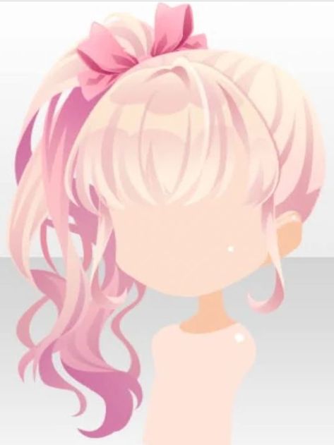 Cocoppa Hair, Feminine Hairstyles, Chibi Hair, Drawing Hair Tutorial, Manga Hair, Hair Illustration, Kawaii Hairstyles, Anime Accessories, Cocoppa Play