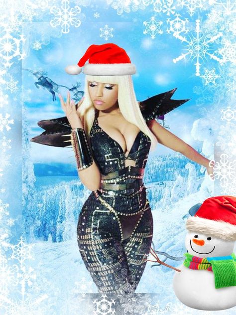 Nicki Minaj Christmas, Pfp Nicki Minaj, Ariana Grande Christmas, Onika Maraj, Nicki Minaj Wallpaper, Mood Bored, Christmas Pfp, Nicki Minaj Photos, Winter Things