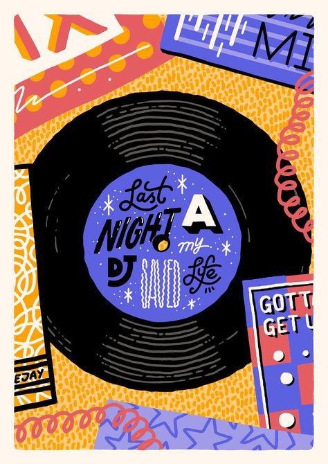 Studio Moross brings song lyrics to life with new prints - Design Week Retro Music Art, Music Illustration, Event Poster Design, Lyric Poster, Cyndi Lauper, Pop Art Wallpaper, Learning Graphic Design, Marvin Gaye, Graphic Design Fonts