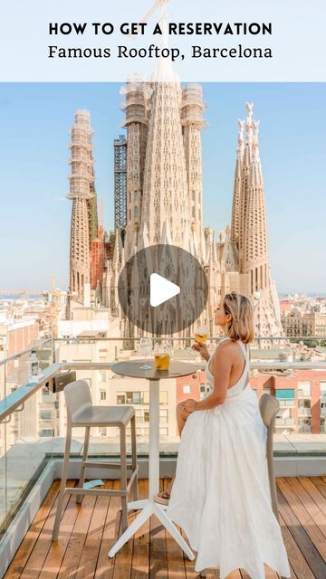 Diana Herrera | Travel • Lifestyle on Instagram: "3 Tips to get a reservation at the popular Sercotel Rosellon  rooftop with amazing views of the Sagrada Familia 🥂 

It’s not easy to get a spot here due to its popularity so here are some things you can try to be able to visit on your next stop to Barcelona:

1. Reservations are required through the hotel’s website and are only available 7 days in advance for 1 day; this means on a Monday you can only book for the Tuesday of the following week. Make the reservation at 12am sharp to get a spot, otherwise it will be hard to get it

Website: : https://www.sercotelrosellon.com/landings/terraza/ 

2. Sunset slots are not offered on the website as these are saved for the hotel’s guests, however you can try to walk in because they tend to open se Holiday Locations, Hoxton Hotel, Terrace View, Hotel Hoxton, Hotel Rooftop, It Website, The Hoxton, Visit Barcelona, Glass Pool