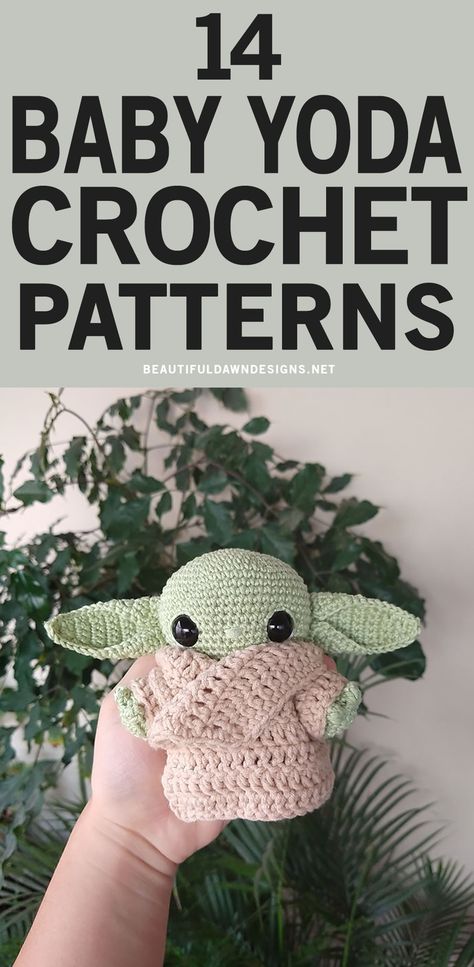 Yoda Ears Crochet Pattern, Crochet Yoda Ears Free Pattern, Grogu Free Crochet Pattern, Baby Yoda Crochet Hat Pattern Free, Amigurumi Grogu Free Pattern, Yoda Free Crochet Pattern, Grogu Amigurumi Pattern, Crochet Grogu Pattern, Yoda Amigurumi Free Pattern