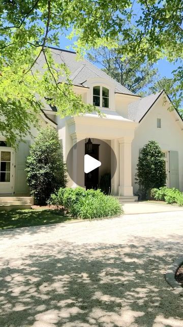 Bob Chatham on Instagram: "This French Country style home creates an air of timelessness with its classic design features—vaulted ceilings, decorative trusses, strong symmetry, and meticulous design details. Taylor Lane is a contemporary spin on an everlasting style. 

Designed by Bob Chatham Custom Home Design
Built by Scott Norman

#homedesign #customhomes #customhomedesign #architecture #exterior #exteriorarchitecture #cottage #cottagestyle #cottageinspo #cottagestylehome #frenchcountrycottage #frenchcountrystyle" Old French Country House, Modern French Country Style, Craftsman Style Trim, French Country Houses, Modern French Country, Natural Living Room, Cottage Style Home, Modern French, Coffee Table Styling