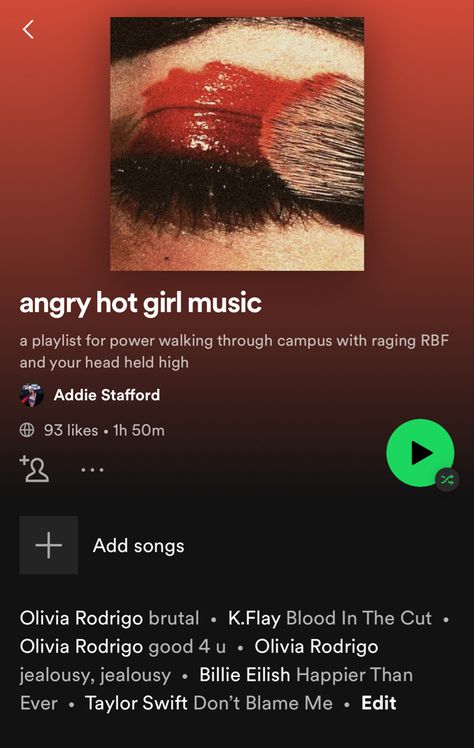 Angry Playlist, Power Walking, Angry Girl, What If You Fly, Playlist Ideas, Music Vibes, Playlist On Spotify, Spotify Playlists, Girls Music