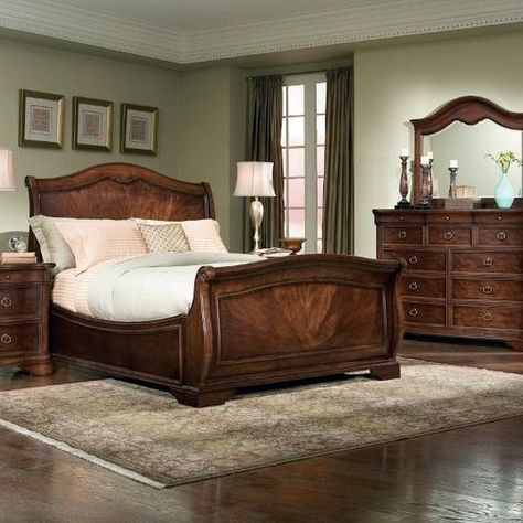 Dark Brown Bedroom Furniture Decor, Brown Bedroom Furniture Decor, Dark Brown Bedroom Furniture, Brown Bedroom Furniture, Mixing Furniture Styles Living Room, Bernhardt Bedroom, Svelte Sage, Dark Brown Bedrooms, Classic Bedroom Furniture