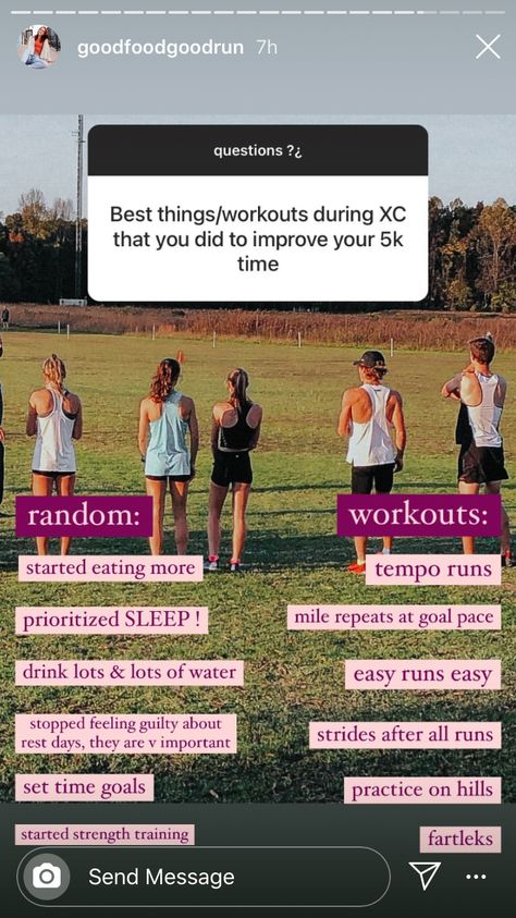 Cross Country Conditioning Workouts, Track Coach Outfit, Xc Running Tips, Cross Country Essentials, Running Cross Country, Cross Country Workouts Training, Track Necessities, Cross Country Meet Packing List, Cross Country Running Tips