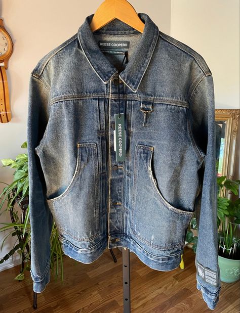 Raw Denim Jacket, Reese Cooper, Black Men Fashion Swag, Denim Inspiration, Corporate Wear, Denim Projects, Denim Wear, African Men Fashion, Men's Outerwear