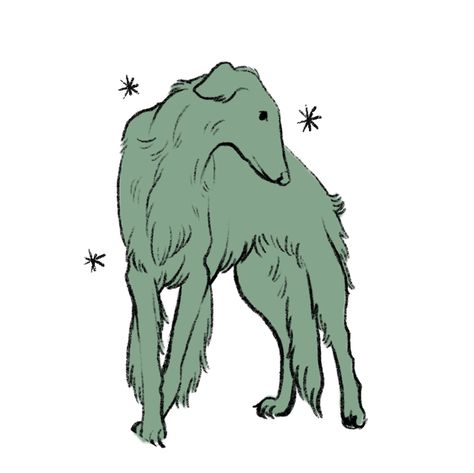 Small Dogs Drawing, Borzoi Fursona, How To Draw Borzoi, Borzoi Tattoo, Borzoi Doodle, Borzoi Aesthetic, Borzoi Drawing, Borzoi Dog Drawing, Borzoi Art