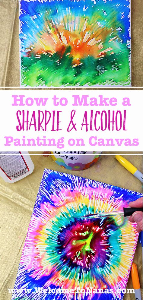 Sharpies And Alcohol On Canvas, Alcohol Sharpie Art Canvases, Permanent Markers And Alcohol Art, Rubbing Alcohol And Sharpie Art, Crafts With Markers And Paper, Alcohol Sharpie Art, Sharpie And Rubbing Alcohol Art, Sharpie On Canvas Art, Sharpie Markers And Rubbing Alcohol