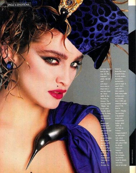 Madonna in the eighties with flawless makeup by Way Bandy and hair by Didier Malige Madonna Makeup, 80s Hair And Makeup, Madonna Young, 1980s Makeup, Madonna Pictures, Francesco Scavullo, Madonna 80s, Madonna Photos, 80s Makeup