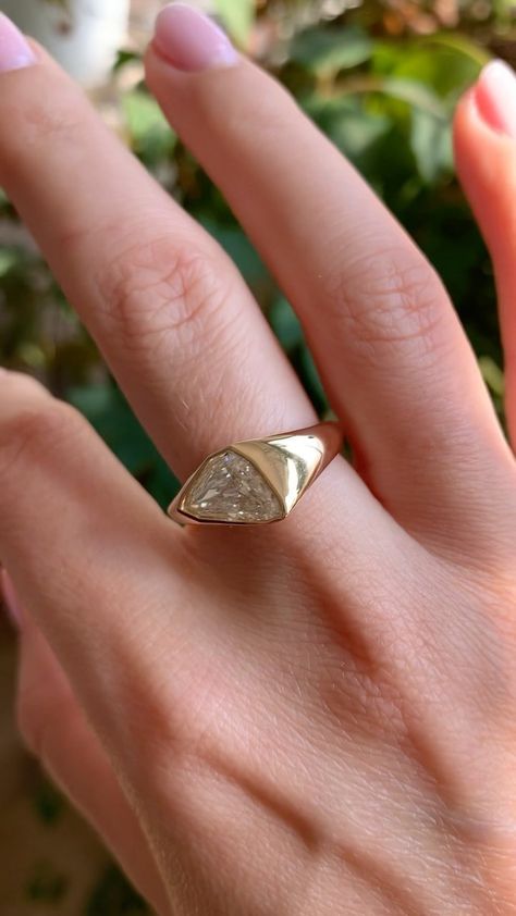 Cursed Engagement Rings, Organic Shaped Engagement Ring, Organic Gold Engagement Ring, Unusual Rings Engagement, Maximalist Wedding Ring, Asymmetric Engagement Ring, Chunky Engagement Rings Unique, Weird Engagement Rings, Unique Wedding Rings Silver