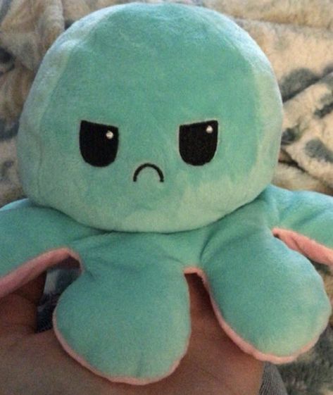 Octopus Emoji, Angry Octopus, Vintage Disney Art, Reversible Octopus, Different Expressions, Grumpy Face, Octopus Plush, Anime Mobile, Image Swag