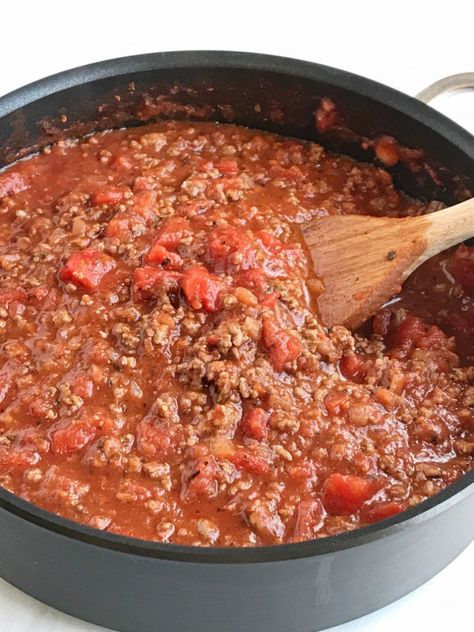 Spaghetti Beef Recipe, Spegetti Sauce, Cilantro Marinade, Homemade Spaghetti Meat Sauce, Spaghetti Pasta Recipe, Dried Spices, Homemade Spaghetti Sauce Recipe, Spagetti Recipe, Canned Spaghetti Sauce